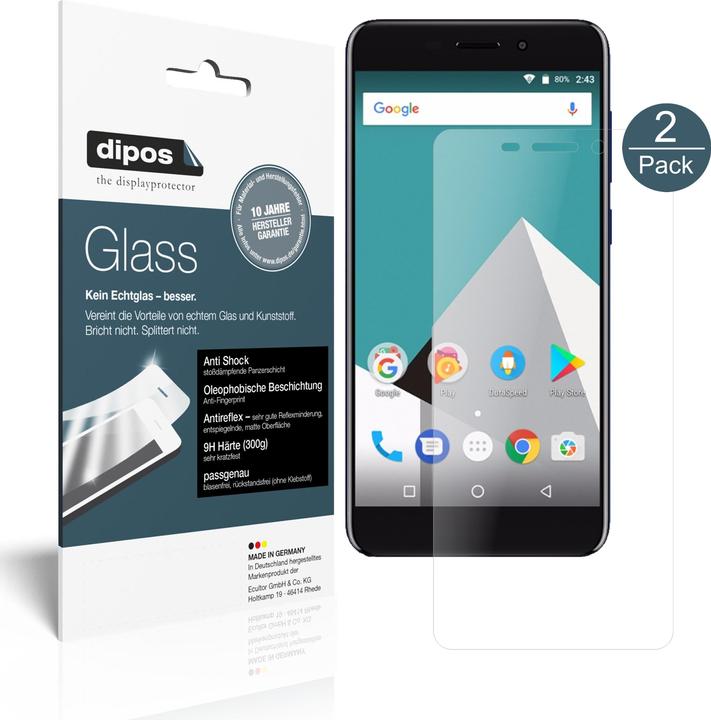 Actual product image Dipos Screen Protector Anti-Shock (2 Piece, Vernee M5)