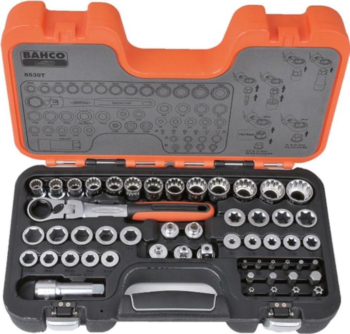 Bahco Set di chiavi a bussola (14 mm, 13 mm, 11 mm, 15 mm, 16 mm, 24 mm, 17 mm, 18 mm, 19 mm, 12 mm, 22 mm, 21 mm, 10 mm)