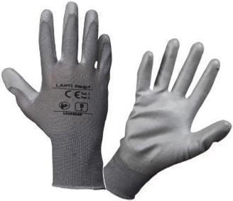 Lahti Pro Gray gloves l230209p, 12 pairs, "9", ce, lahti (9)