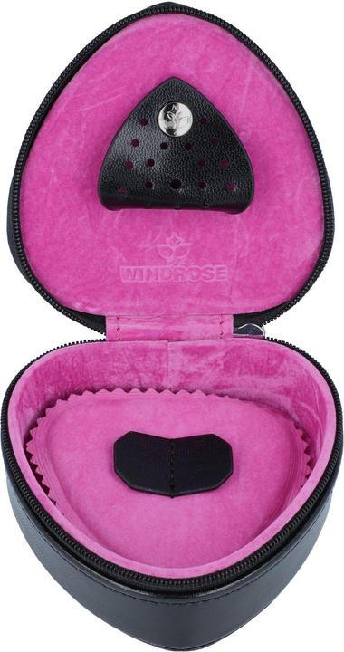 Windrose Merino Moda Schmuckdose Leder 9 cm