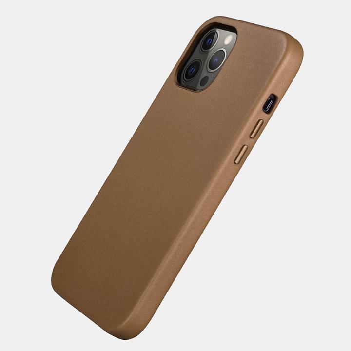 Image du produit iCarer Étui en cuir Étui en cuir véritable pour l'iPhone 12 Pro (Apple iPhone 12 Pro, Apple iPhone 12)