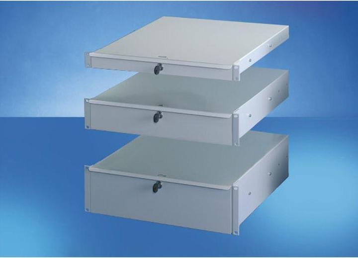 Produktbild Schroff 19 zoll-schubfach - schubfach 19 zoll 2he ral7035