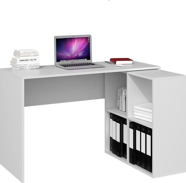 Produktbild Topeshop PLUS 2X2 BIEL computer desk Baltas (50 x 120 x 76 cm)