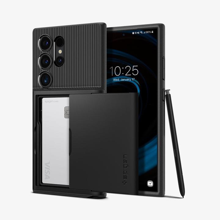 Actual product image Spigen Slim Armor CS S928 czarny/black ACS07306 (Samsung Galaxy S24 Ultra)