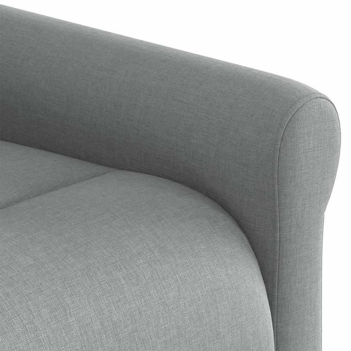 Produktbild VidaXL Elektrischer Massagesessel mit Aufstehhilfe Hellgrau Stoff