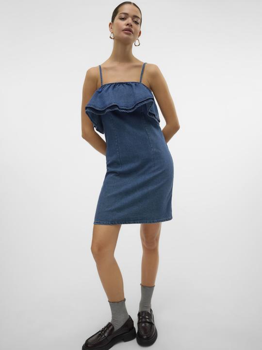 Actual product image Vero Moda VMANNY Kurzes Kleid Jeanskleid (L)