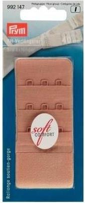 Actual product image Prym Bra extender to hook, skin 40 mm, 3 x 3 hooks, card