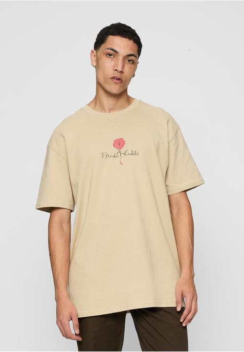Produktbild Merchcode Frida Kahlo - Logo rose Heavy Oversize Tee - 116581 (S)