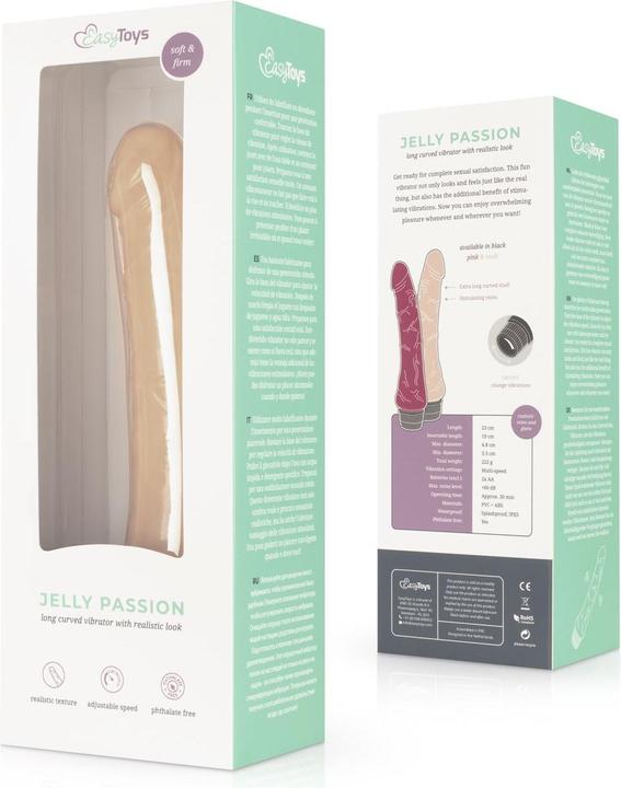 Actual product image Easytoys Jelly Passion - Realistic Vibrator