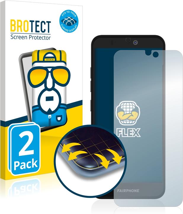Actual product image BROTECT Full-Cover Protector (2 Piece, Fairphone 3+)
