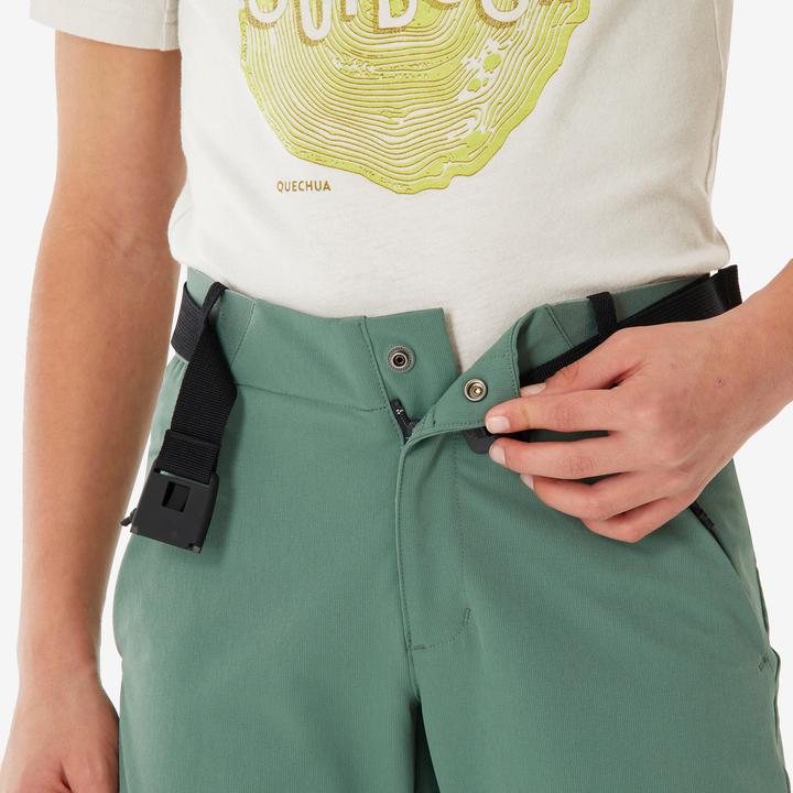 Produktbild Quechua Kids’ Softshell Hiking Trousers 7-15 Years - MH900 - Green (6, 7, 8)