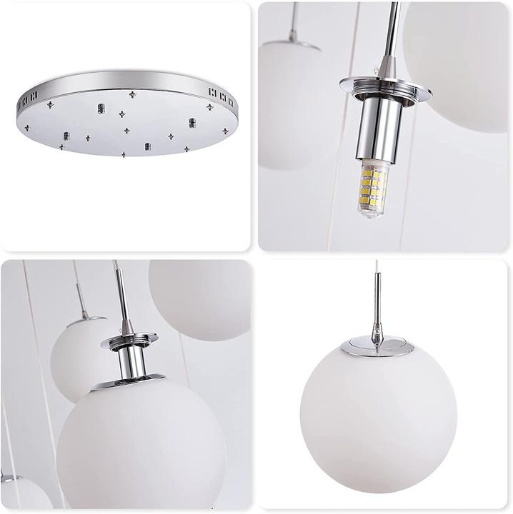 Produktbild H.W.S Pendelleuchte Modern Treppenhaus 12 Flammig