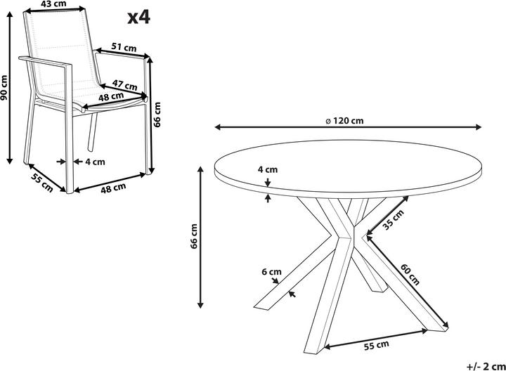 Produktbild Beliani Maletto / Busseto (120 cm)