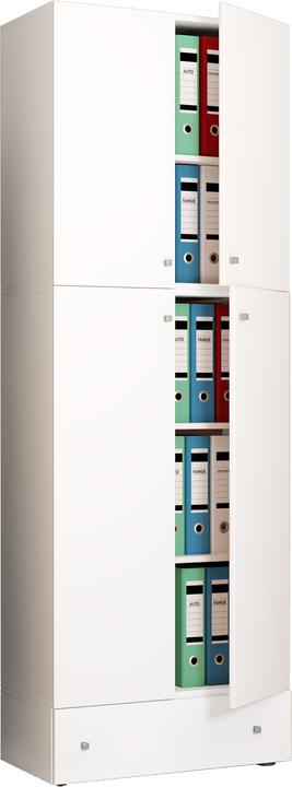 Actual product image VCM Office cabinet filing cabinet Lona 5-drawer hinged doors (70 x 39 x 200 cm)