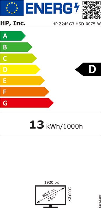 Energie-Label HP DUPLIKAT Z24f G3 (1920 x 1080 Pixel, 23.80")