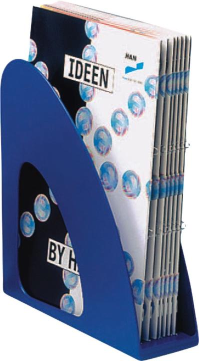 Actual product image Han TWIN magazine file 7.6x25.6x23.9 cm (WxHxD) DIN C4 Material: Polystyrene blue (C4)