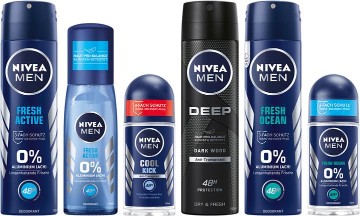 Actual product image Nivea Men Fresh Ocean (Spray, 150 ml)
