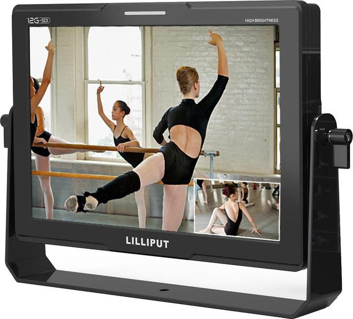 Image du produit Lilliput 10.1" 1500nit 12G-SDI Moniteur avec 4K60p HDMI/HDR/3D-LUT (10.10", Full HD)