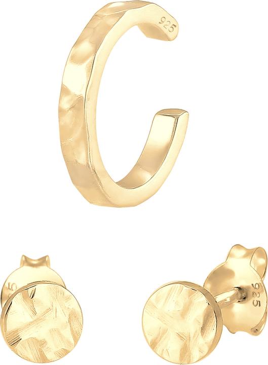 Elli Basic Ohrstecker, Earcuff (925er Sterling Silber)