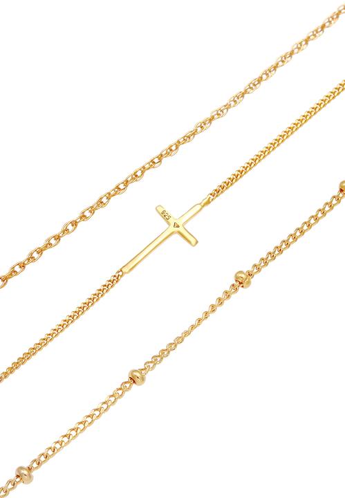 Actual product image Elli Basic bracelet, cross (16 cm, 925 sterling silver)