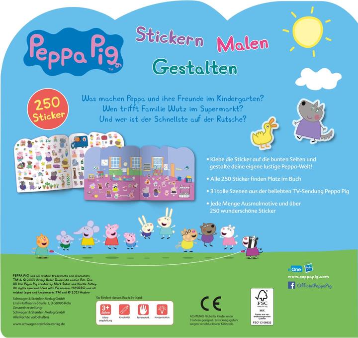 Produktbild Peppa Pig Stickern Malen Gestalten