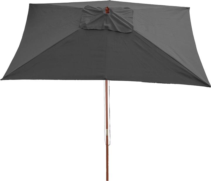 Image du produit Swisshandel24 Parasol, Parasol de jardin, 2x3m polyester/bois 6kg - anthracite (3 m)