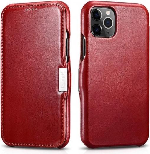 Produktbild iCarer iPhone 11 Pro (5.8) Case Vintage Series Side-open(metal clip in the front) Red (Apple iPhone 11 Pro)