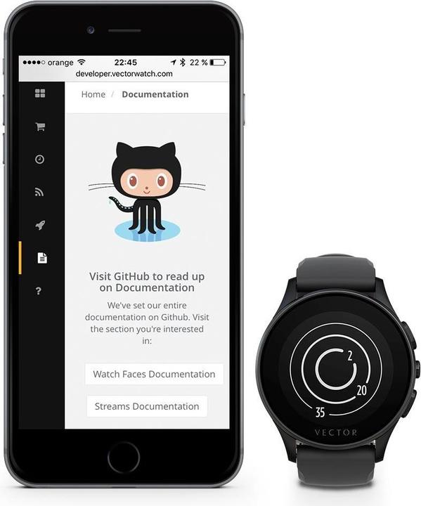 Actual product image Vector Luna Smart Watch (46 mm)