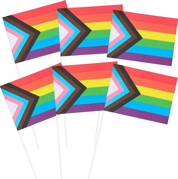 Boland Hand Flag Rainbow - Progress (Set of 6)