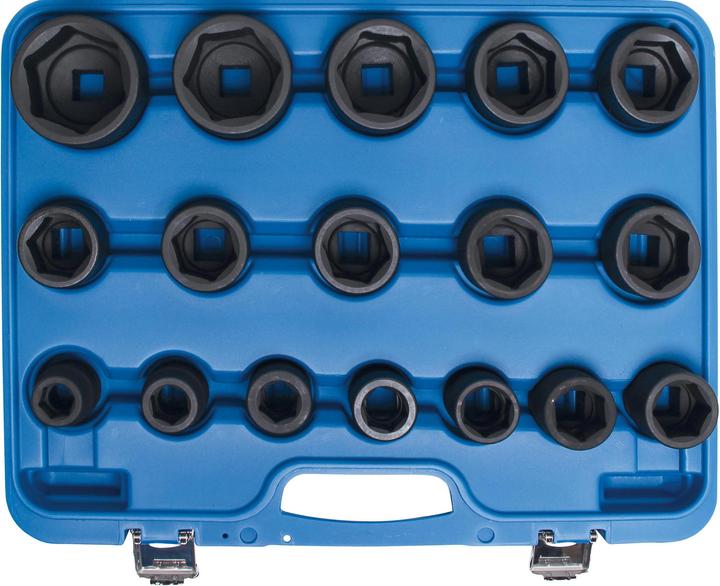 BGS Kraft-Steckschlüssel-Einsatz-Satz Antrieb Innenvierkant 20 mm (3/4") SW 19 - 55 mm 17-tlg. (20 mm)