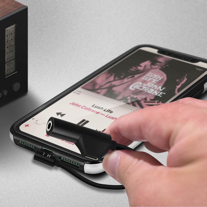 Image du produit Avizar Adaptateur audio et de charge Lightning (Lightning, Lightning, Jack 3.5mm)