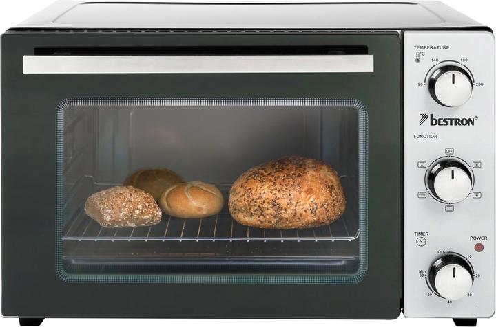 Actual product image Bestron Grill oven with rotating spit, pizza stone and convection function