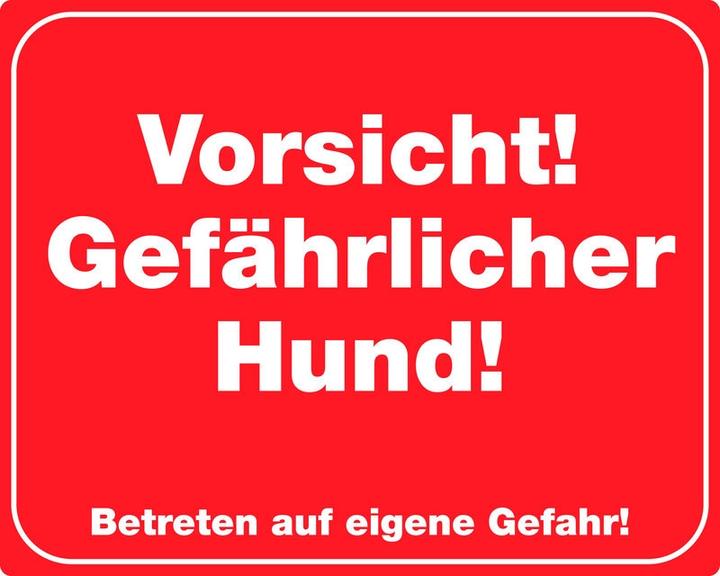 Produktbild Nobby Warntafel Vorsicht! Gefährlicher Hund!
