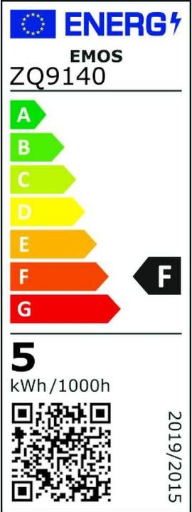 Energy Label Emos LED lamp for extractor bonnet (E14, 4.50 W, 465 lm, 1 x, F)