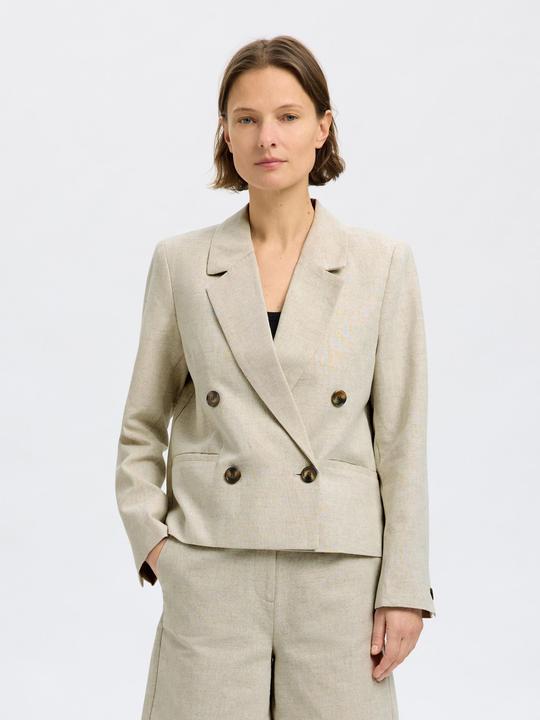 Immagine prodotto Selected Femme Cropped Blazer aus Leinengemisch (42)