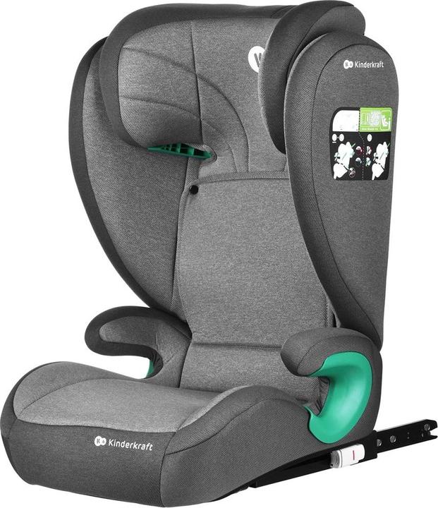 Actual product image KinderKraft Junior Fix 2 I-Size Rocket Grey (Child seat, ECE R129/i-Size Standard)