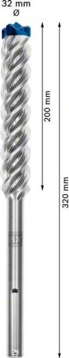 Produktbild Bosch Professional Zubehör EXPERT SDS max-8X Hammerbohrer, 32 x 200 x 320 mm (32 mm)