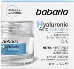 Valori nutrizionali e ingredienti Babaria Acido ialuronico (50 ml, Crema 24h, Fino a SPF 10)