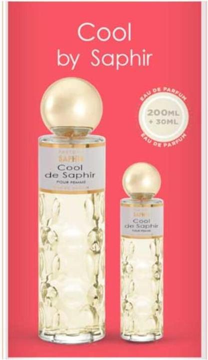 Actual product image Saphir COOL EDP SPRAY 200 ML + 30 ML SETS (Eau de parfum, 200 ml)