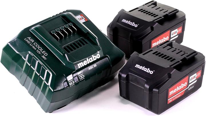 Actual product image Metabo Basic set 2x Li-Power battery pack 18 V 4.0 Ah CAS Li-Ion battery ( 2x 625591000 ) + charger ASC 5 (18 V)