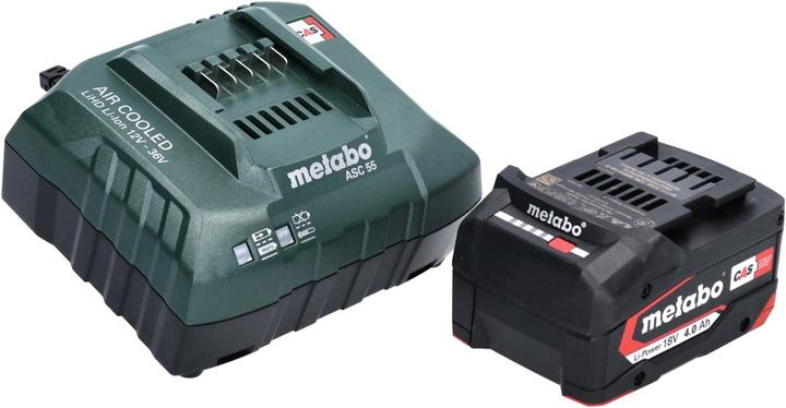 Actual product image Metabo Basic set 1x Li-Power battery pack 18 V 4.0 Ah CAS Li-Ion battery ( 625027000 ) + ASC 55 charger ( (18 V)