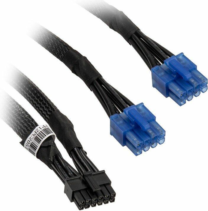 Actual product image Silverstone 2x 8-pin PCIe to 12-pin PCIe GPU cables for modular power supplies