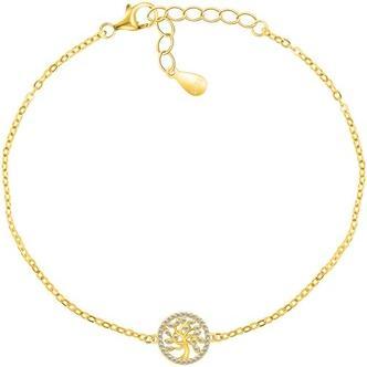 Brilio Silver - Popular Gold Plated Tree of Life Bracelet BRC55Y
