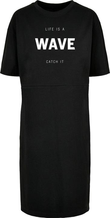 Actual product image Merchcode Ladies Summer - Life is a wave Oversized Slit Dress - 118925 (L)