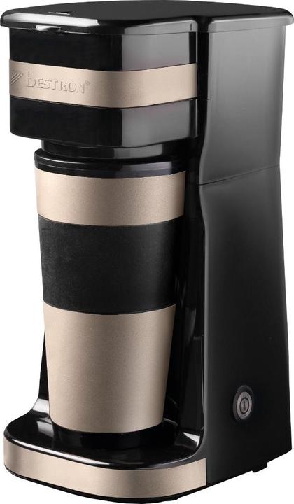 Bestron Singgle-Tasse Filterkaffemaschine, Satin