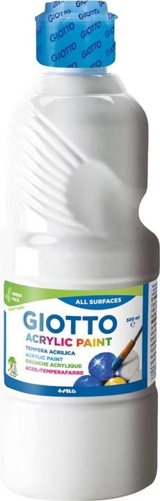 Image du produit Giotto Bouteille 500ml Acrylique Tempera (Blanc, 500 ml)
