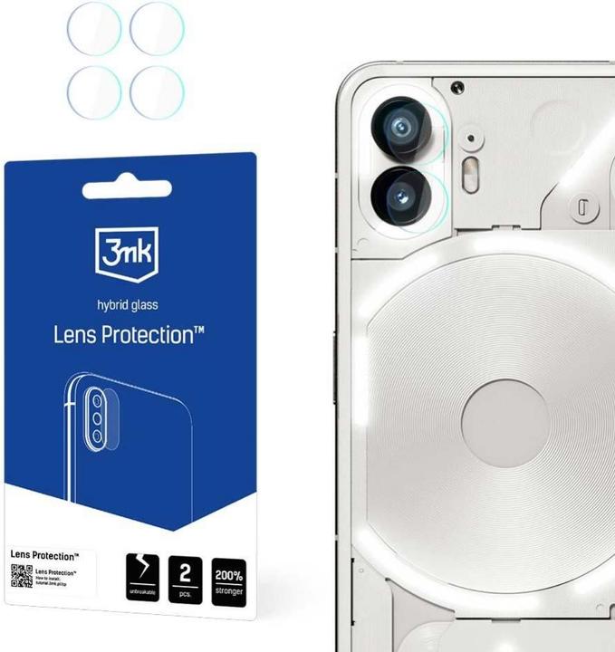 Immagine prodotto 3MK Lens Protect Nothing Phone 2 Ochrona na obiektyw aparatu 4szt (1 Pezzo/i, Nothing Phone (2))