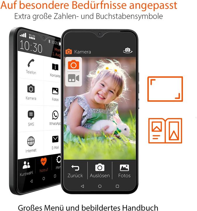Image du produit Gigaset GS5 senior (64 Go, Gris titane foncé, 6.30", Double SIM, 48 Mpx, 4G)