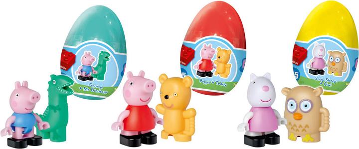BIG PlayBIG Bloxx Peppa Pig Lustiges Ei, 3er-Set