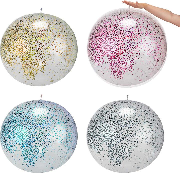 Actual product image Toi-Toys Inflatable glitter balloon, 60cm